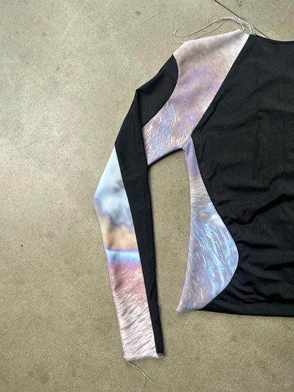 MHEA CONTOUR TOP IN BLACK