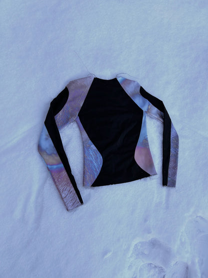 MHEA CONTOUR TOP IN BLACK
